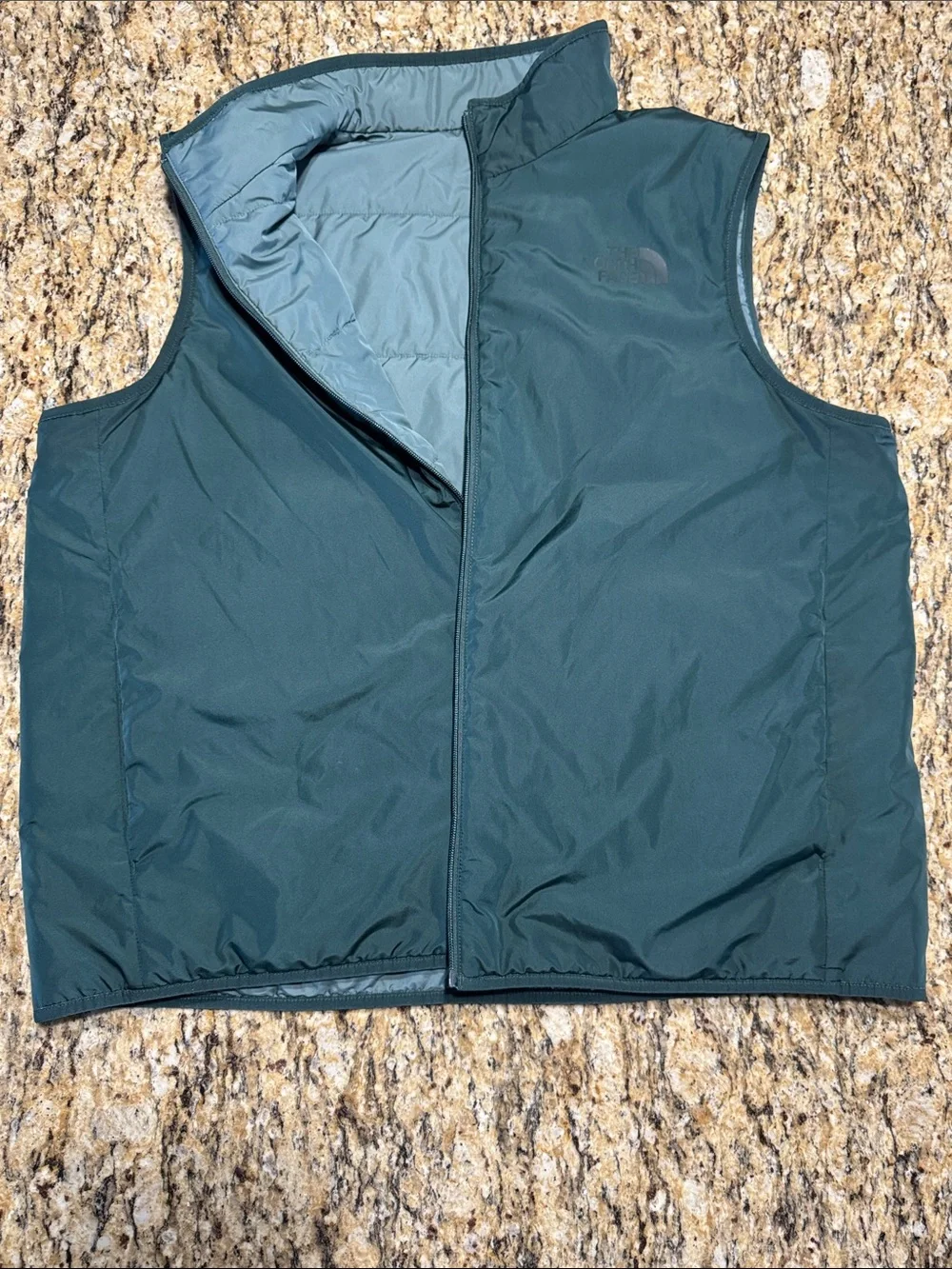 The North Face Men’s Dark Teal Reversible Insulated Vest